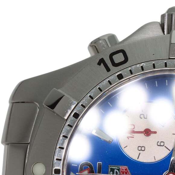 TAG Heuer CAF1112 Aquaracer Chronograph Watch, Stainless Steel/SS, Men's - Picture 15 of 16